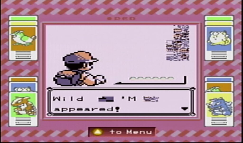 Encountering "M" in Pokemon Red and Blue